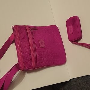 Pink MK foam crossbody and wallet